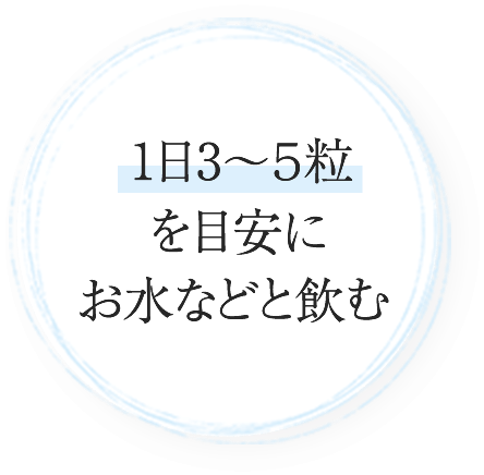 1日3粒お水と飲む